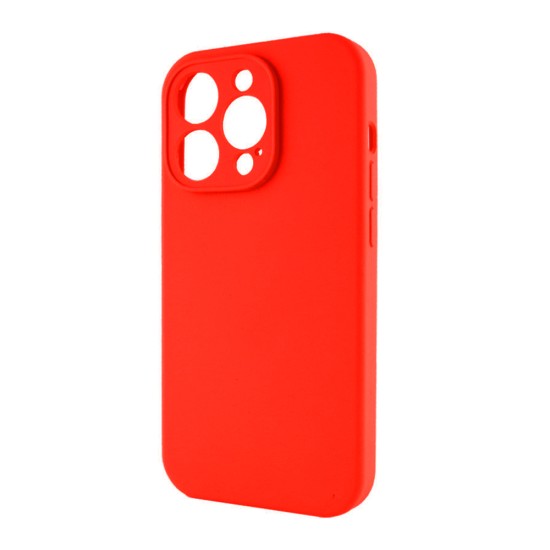 Silicone Case with Camera Shield for Apple iPhone 13 Pro Red